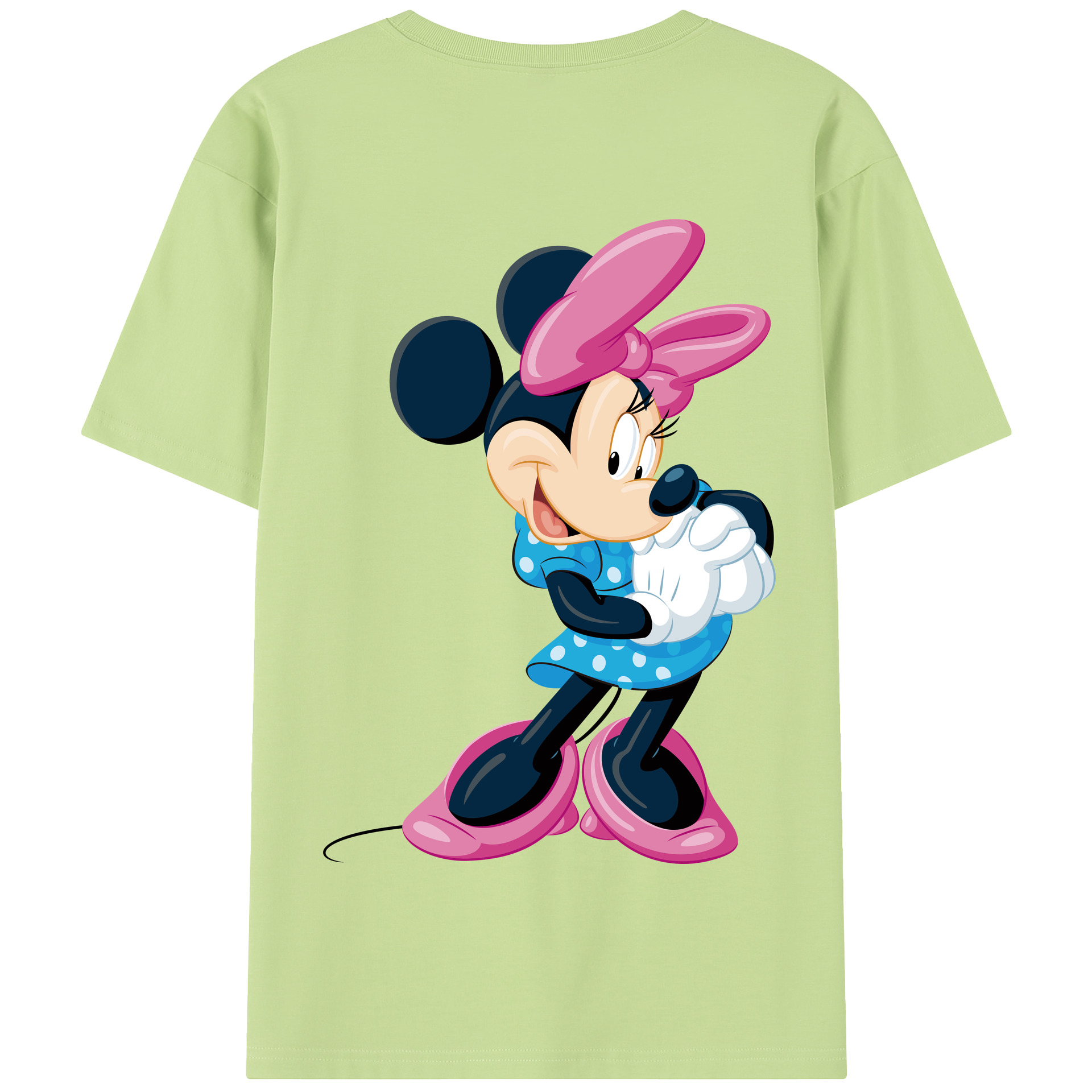 （画像用） ミッキーマウス Mickey Mouse 綿100％半袖Tシャツ（背面プリント）